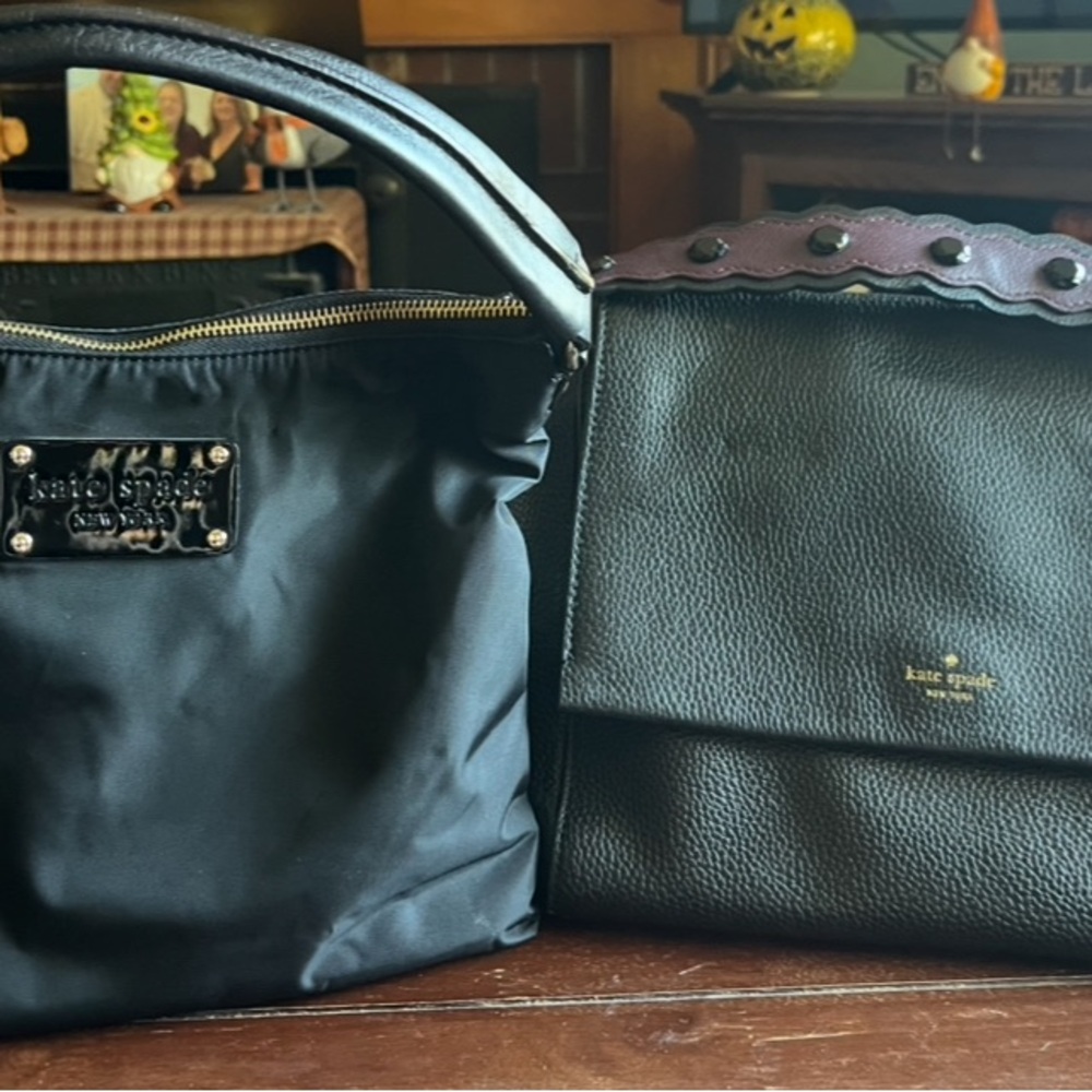 Kate Spade Black and Purple Handbags